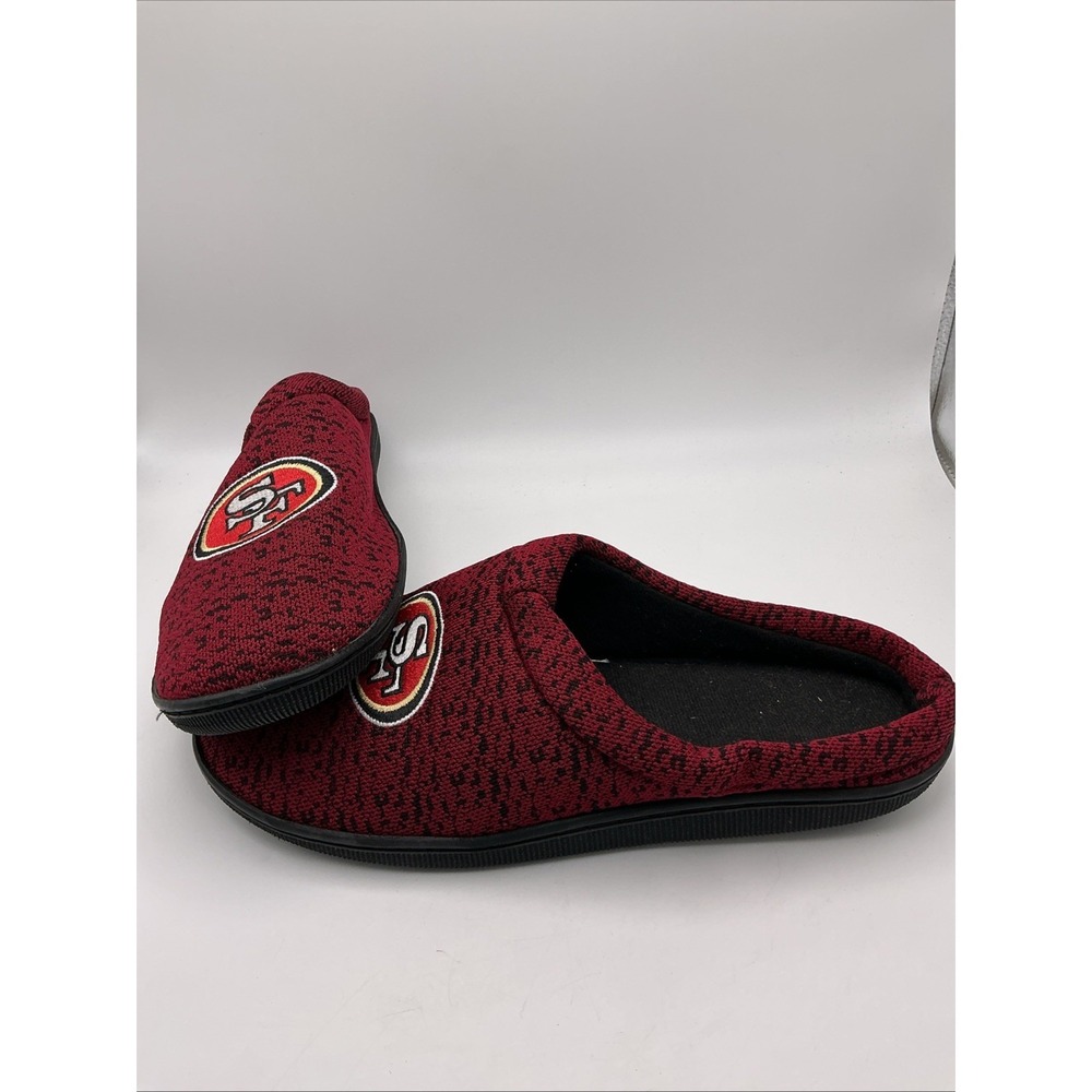 San Francisco 49ers Mens Foco NFL Team Jersey Mesh Slippers Size 9 10